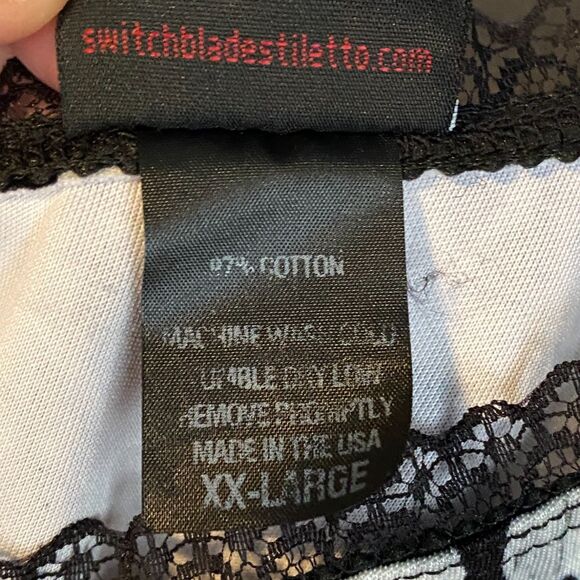 Switchblade Stiletto XXL Leopard Print Dress - Black & White, Rockabilly Bodycon - Picture 4 of 7